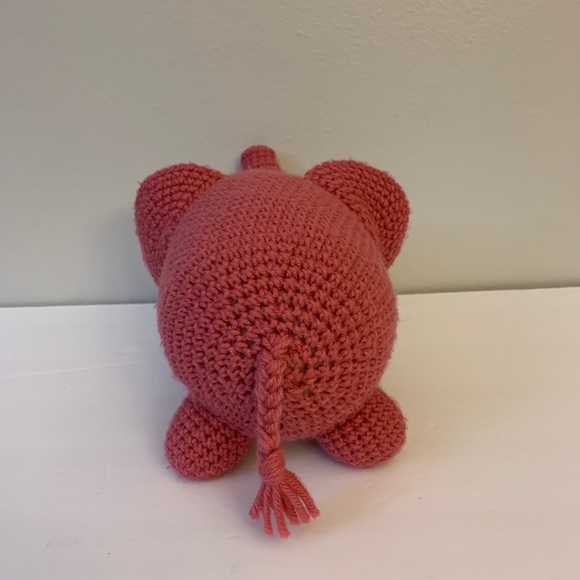 Handcrafted Crocheted Elephant Toy, Stuffed Animal, Zoo Animal Toy, Baby Gift - Picture 6 of 6